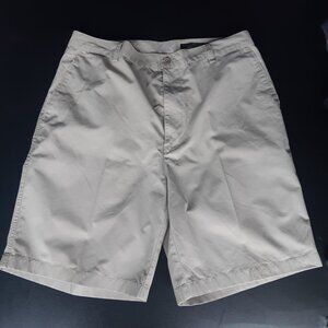 Greg Norman SZ 34 Beige 100% Cotton Men's Shorts